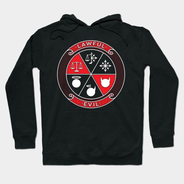 Lawful Evil Hoodie by RaygunTeaParty